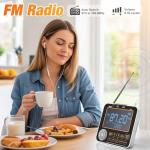 NOAA Weather Alert Radio for Home - S.A.M.E. Localized Programming, 23 Country Codes & 75+ Emergency Alerts NOAA Weather Radio with Battery Backup External Antenna and Warning Light for Home