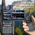 Baofeng Radio UV-5R Mini Ham Radio Handheld Long Range Two-Way Emergency Radio with USB-C Rechargeable & APP Programming | NOAA Weather Radio Scan, 999 Channels, Dual PTT, Survival & Outdoor