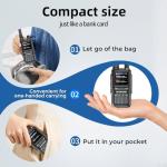 Baofeng Radio UV-5R Mini Ham Radio Handheld Long Range Two-Way Emergency Radio with USB-C Rechargeable & APP Programming | NOAA Weather Radio Scan, 999 Channels, Dual PTT, Survival & Outdoor