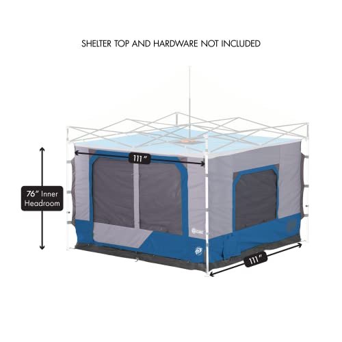 Camping Cube 6.4: Converts Canopy to Tent, Blue