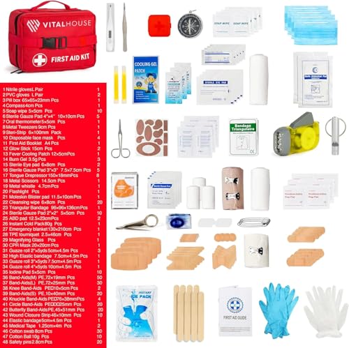 Comprehensive 326 Piece Waterproof First Aid Kit