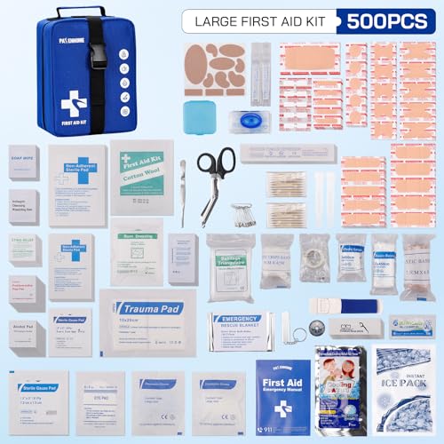 500-Piece Premium Emergency First Aid Kit