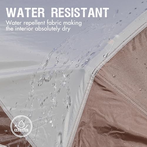 8-Person Weather-Resistant Camping Tent with Porch