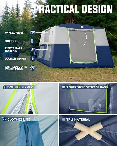 Large Family Air Tent – Waterproof, Easy Setup