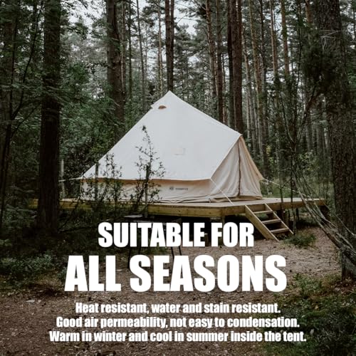 4 Seasons Canvas Bell Tent for Camping