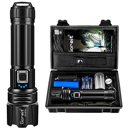Goreit Rechargeable 20000 Lumen Flashlight