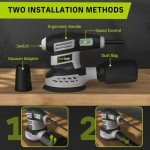 NARBELL 3.0AMP Orbital Sander with Sandpapers Kit