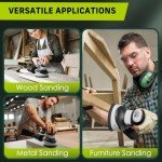 NARBELL 3.0AMP Orbital Sander with Sandpapers Kit