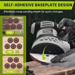 NARBELL 3.0AMP Orbital Sander with Sandpapers Kit