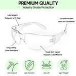 TICONN 3-Pack Clear Safety Glasses for Men