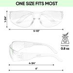 TICONN 3-Pack Clear Safety Glasses for Men