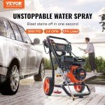 VEVOR 3600 PSI Gas Pressure Washer with Nozzles