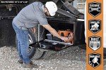Black Steel Underbody Truck Tool Box 18x18x36