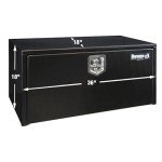 Black Steel Underbody Truck Tool Box 18x18x36