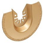 Rockwell RW8946 Sonicrafter Oscillating Multitool 3-1/8-inch Universal Fit Carbide Grit Semicircle Blade