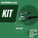 Metabo HPT 5-Inch Random Orbit Sander | Variable Speed | Powerful 230W 2.8 Amp Motor | Soft Elastomer Grip | Includes 2 Pieces of Sanding Paper, Dust Bag, Vacuum Adapter | 5-Year Warranty | SV13YST