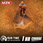 MZK Cordless Leaf Blower,20V Battery Powered Leaf Blower for Lawn Care, Electric Lightweight Mini Leaf Blower(Battery & Charger Included)
