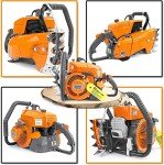 NEO-TEC NS8105 36 inch Gas ChainSaw with Guide Bar Chain,2-Cycle Power Head 105cc Power Chain Saw 4.8KW 6.5HP Gasoline Chainsaws,All Parts Compatible with G070 070 090
