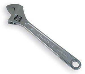 Olympia Tools 18" Adjustable Wrench, Heavy Duty Drop Forged Steel, Chrome Plated, Precision Machined Jaws, Rust Resistant
