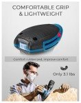 Dong Cheng 5-Inch Random Orbital Sander 380W 12800OPM Electric Palm Sander, 6 Variable Speeds, with 20pcs Sandpaper & Detachable Dust Bag, Power Sander for Woodworking, Sanding & Polishing