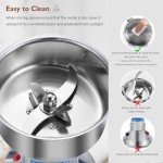 MAGIC MASTER 150g Grain Mill Grinder Electric,High Speed 800W Commercial Spice Grinder,Safety Stainless Steel Dry Grinder Machine For Flour Wheat Nut Corn Rice Pepper Herbs Coffee Beans,Upright,110V