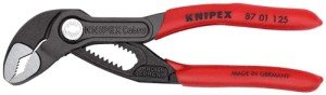 KNIPEX Tools - Cobra Water Pump Pliers (8701125), 5-Inch,Red and Silver