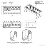 Power Tool Storage Organizer, Garage Tool Organizers and Storage, Drill Holder for Cabinet - 5 Cup