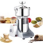 BI-DTOOL Electric Grain Mill Grinder 800g High-speed 36000r/min Grain Spice Herb Grinder 2000W Dry Grinder Machine 304 Stainless Steel Superfine Powder Grinder for Kitchen Home and Commercial