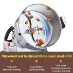BI-DTOOL Electric Grain Mill Grinder 800g High-speed 36000r/min Grain Spice Herb Grinder 2000W Dry Grinder Machine 304 Stainless Steel Superfine Powder Grinder for Kitchen Home and Commercial