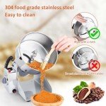 BI-DTOOL Electric Grain Mill Grinder 800g High-speed 36000r/min Grain Spice Herb Grinder 2000W Dry Grinder Machine 304 Stainless Steel Superfine Powder Grinder for Kitchen Home and Commercial