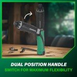 Metabo HPT Cordless Screwdriver Set, 3.6V, Precision Screwdriver Set with Case, 2 Lithium-Ion Batteries, Charger and Bit, 21 Clutch, Electric Screwdriver with LED light, Torque Screwdriver, DB3DL2