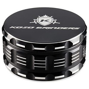 Kozo 4 Inch Grinder Mills, Aluminum (Black)