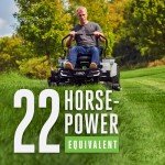 EGO Power+ Electric Riding Lawn Mower, 42" Deck with Zero Turn Radius, Includes (4) 56V 10.0Ah Batteries and Charger - ZT4204L