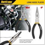HURRICANE 7 Pieces Pliers Set, 8 inch Groove Joint Pliers, 8 inch Slip Joint, 7 inch Linesman, 6 inch Slip Joint, 6 inch Diagonal, 6 inch Long Nose, Mini Long Nose, for DIY & Home Use