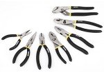 HURRICANE 7 Pieces Pliers Set, 8 inch Groove Joint Pliers, 8 inch Slip Joint, 7 inch Linesman, 6 inch Slip Joint, 6 inch Diagonal, 6 inch Long Nose, Mini Long Nose, for DIY & Home Use