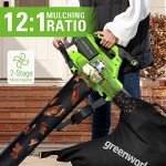 Greenworks 40V (230 MPH / 505 CFM / 75+ Compatible Tools) Cordless Brushless Leaf Blower / Vacuum, 5.0Ah Battery and Charger Included
