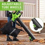 Greenworks 40V (230 MPH / 505 CFM / 75+ Compatible Tools) Cordless Brushless Leaf Blower / Vacuum, 5.0Ah Battery and Charger Included