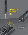 Fanttik E1 Pro 3.7V Mini Electric Screwdriver, Precision Screwdriver Set with 24 Magnetic Bits, Max. 3 N.m, Magnetic Storage, 5/32''Hex, Repair Tool Set for Phone Camera Laptop Watch
