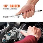 ValueMax Mechanics Wrench Set Metric and Standard, 20PCS Complete Combination Wrenches Roll Set. SAE 1/4" to 3/4", Metric 6mm to 18mm, Full Wrench Set with Roll up Pouch