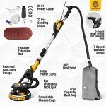 Drywall Sander, 780W Powerful Electric Drywall Sander with Vacuum Attachment, Auto Dust Absorption, Dustless Wall Sander with 26’ Power Cord for Popcorn Ceiling, Drywall etc