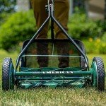 American Lawn Mower Company 1725-16GC 16-inch 7-Blade Reel Mower with Grass Catcher, Specialty Grass Mower, Green