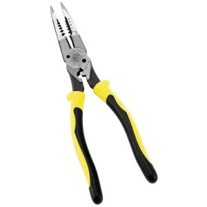 Klein Tools J207-8CR Needle Nose Pliers are All-Purpose Linesman Pliers, Made in USA, Crimping, Looping, Cutting, Stripping, Crimping, Shearing