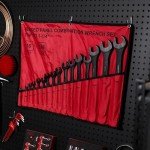 ABN Standard Wrenches Set - 16 Piece SAE Combination Wrench Set 1/4in to 1-1/4in SAE Wrench Set with Roll Up Pouch