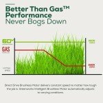 Greenworks 60V 21” Cordless (Push) Lawn Mower (LED Lights + Aluminum Handles), 5.0Ah Battery and Rapid Charger