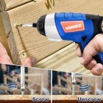 Electric Screwdriver, SORAKO Cordless Screwdriver Rechargeable 4V Max, Power Screwdriver with LED Light, 1300mAh Battery Screwdriver 6 Nm 30 PCS Screw Gun Accessories for Home DIY, Car Repair