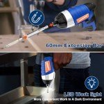 Electric Screwdriver, SORAKO Cordless Screwdriver Rechargeable 4V Max, Power Screwdriver with LED Light, 1300mAh Battery Screwdriver 6 Nm 30 PCS Screw Gun Accessories for Home DIY, Car Repair