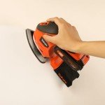 Yunirvana 20V 1.3Ah Cordless Sander, Detail Sanders, 20Pcs Sandpapers,12000 RPM Sanders with Dust Collection System for Tight Spaces Sanding in Home Decoration, Battery and Charger Included