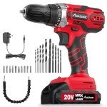 AVID POWER 20V Power Drill Set, Cordless Drill Set with Battery and Charger, 2 Variable Speed, 3/8-Inch Keyless Chuck, 19 Position and 22pcs Bits