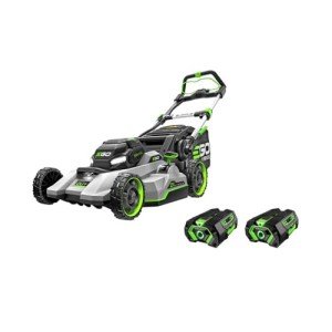 EGO POWER+ Electric Lawn Mower, Self-Propelled Cordless with Select Cut and Touch Drive, Includes (2) 56V 4.0Ah Batteries and Rapid Charger – LM2132SP-2
