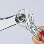 KNIPEX - Pliers Wrench, Chrome (86 03 180), Red
